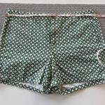 Banana Republic Green and White Printed Flat Front Short Chino Khaki Shorts 16 Photo 5