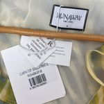 RUNAWAY THE LABEL Runaway Yellow & Gray Long Sleeve Olympia Sivella Print Ruffle Blouse Top NEW S Photo 4