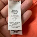 Juicy Couture Orange Linen Cotton Romper XS – Button Front, Drawstring Waist Photo 3