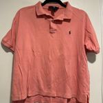 Vintage 90s Women’s Sz: Large Polo Sport Ralph Lauren Coral Polo Top. Orange Photo 0