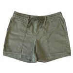 J. Jill Cargo Shorts Olive Green Drawstring Waist Pockets Hiking Women's Size L Size L Photo 0