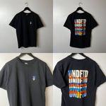 Vintage Y2K UNDFTD Undefeated T Shirt Black Large L American Flag Graphic Tee Photo 10