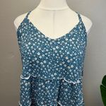 Torrid  Blue Steel Floral Tiered Swing Cami - New - Size 5 (28) Photo 2