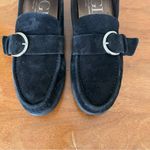 AGL • Buckle Flat loafer moccasin slip on black suede leather driving moc Size 9 Photo 4