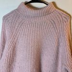 ZARA  Blush Pink Oversized Chunky‎ Turtleneck Sweater Medium Photo 1