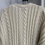 ASOS x Reclaimed Vintage cream chunky oversized cable cardigan Photo 6
