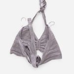 Lane 201  boutique boho summer lavender purple knit halter crop top S Photo 3