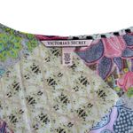 Victoria's Secret  Pink Green Blue Mixed Print Patchwork Swim Cover Up Tunic Small Photo 2