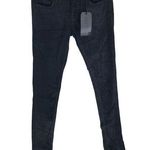 Kill City Womens Velour Black Skinny Jeans Low Rise 27 Photo 0