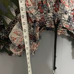 Free People  Black Aztec Print Hold On Tight Gauze Hooded Oversized Top XS/S Photo 5