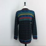 Liz Wear Claiborne Vintage Ski Sweater Womens Medium Black Photo 3