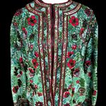 SUPER RARE 80'S VTG. JEANETTE FOR ST. MARTEN BEADED PARTY FORMAL JACKET S/M‎ Green Photo 4