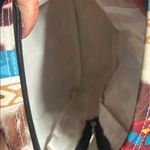 N Gil western Aztec backpack purse with cow hide canvas details Red Photo 4