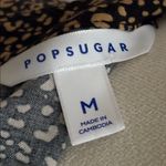 Popsugar  Mock Neck Mini Dress Leopard Animal Print Cuffed Flutter Sleeves Size M Photo 9