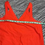 Crown & Ivy  MED red white cute blouse blue embroidered cherry scalloped bottom Photo 2