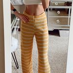 ZARA Yellow Stripe Flare/Palazzo Pant NWT Photo 0