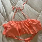 Target Restock LG orange ruffle bikini halter top Photo 0