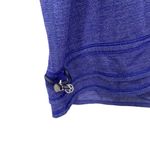 Lululemon Run Back On Track Tank Top Sz 4 Blue White Stripe Drawstring Photo 5