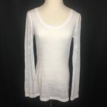 Maurice's White Crew Neck Long Sleeve Basic Shirt Small Photo 1