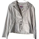 Buzzz DJ Y2k Beige Corduroy Rhinestone Embellished Jacket Western Small Photo 0