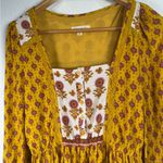 Yellow Bohemian Dress – Feminine and Flowy Size M Photo 6
