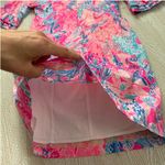 Lilly Pulitzer  Fiesta Stretch Dress 00 Pink Aquadesiac Ruffle Sleeve Mini Summer Photo 11