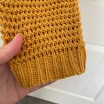 Aeropostale NEW women’s deep yellow chunky thick knit Crewcut sweater medium Photo 4