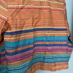 Coldwater Creek  Orange Blazer with Striking Horizontal Stripes Photo 2