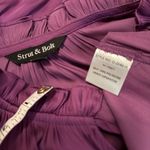 Strut & Bolt Tiered satin maxi dress in Purple Photo 11