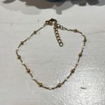 Gold‎ Beaded Bracelet Delicate Chain Bracelet Adjustable Extender Jewelry Gold Photo 0