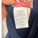 Let's Prom Cinderella Shimmery Blue Dress Mesh Details Corset Double Straps XS Photo 7