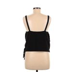 Madewell  BLACK SLEEVELESS JACQUARD SIDE TIE FAUX WRAP FINALE TANK TOP SIZE: XS Photo 5