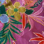 Listicle NWT  Floral Puff Sleeve Tiered Smocked Maxi Poplin Cotton Dress LARGE Photo 7