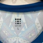 Title Nine  Athletic Tennis Active Lounge Blue Venetian Geometric Dress Sz Small Photo 3