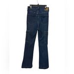 Hollister  Highest Rise Cargo Flare Jeans Dark Wash Soft Stretch W26 L31 Size 3R Photo 4