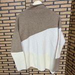 French Connection French‎ Connection Tan And White Turtle Neck Sweater Size Small Photo 1