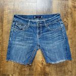 Vigoss Womens Cut Off Shorts Sz 31 Medium Wash Raw Hem Distressed Photo 0
