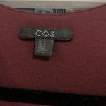 COS  women’s medium Drape layered front long‎ sleeved blouse with raw hems Photo 1