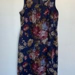 Vintage Women’s Floral Dark Romantic Maxi Dress Size Large Multi Photo 0