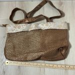 Paola del Lungo Firenze Italy Gold Woven Tote Bag Photo 5