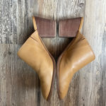 Madewell Harper Mule Brown Leather Block Heel J8560 Fall Classic Women's 8 Photo 5