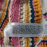 ZARA Crew Neck Knit Sweater Women Small Pink Beige Striped Pullover Top Gorpcore Photo 6