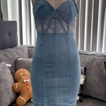 🌸AMTIOUS envy me denim dress ✨ Blue Size M Photo 3
