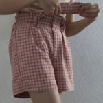 Lottie Moss Pink and White Plaid Shorts Photo 3