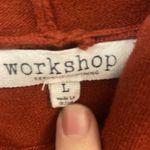Workshop Republic Clothing Burnt Orange Hoodie with Scrunch Bottom Sleeves Photo 1