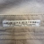 Fabiana Filippi Made in Italy Designer Beige Front Pleat Skirt Size Large L Tan Photo 6