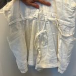 Free People  white linen romper. Size small Photo 3