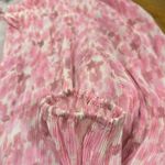 Ganni  Pleated Georgette blouse sweet lilac floral tie size 44 - XL Photo 10