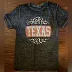 Texas longhorns black Heather leopard short sleeve shirt Orange Photo 0