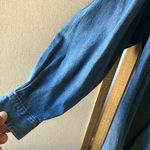 Eddie Bauer  Classic Blue denim vintage blouse medium Photo 4